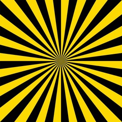 yellow and black sunburst vector abstract background, wallpaper, illustration.