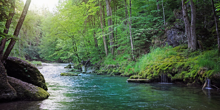 Fluss im Mangfalltal