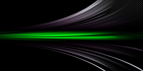 Gray and green speed abstract technology background
