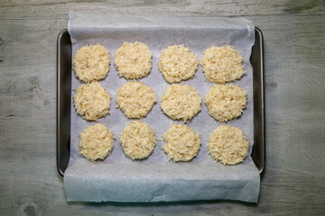 No bake coconut paleo cookies. Home made fat bombs.
