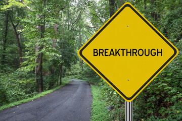 sign on a road