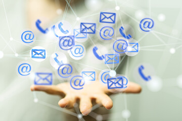 mail communication support contact concept service