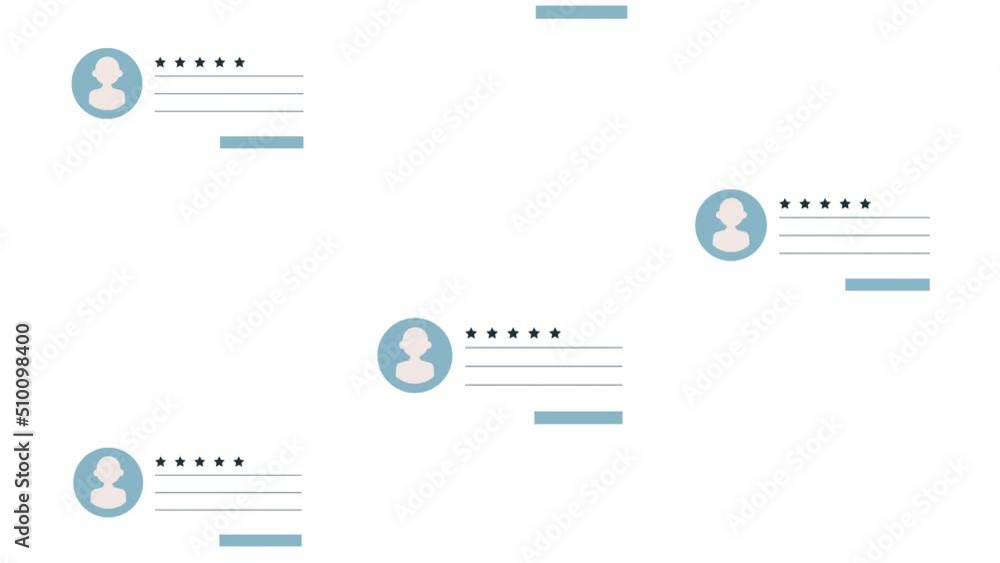 Poster users accounts contacts pattern animation
