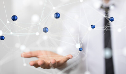 conference Digital Network and data concept 3d