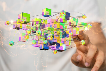Technology background. Big data concept