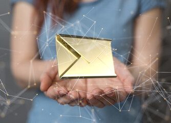 email marketing concept, send e-mail or newsletter.