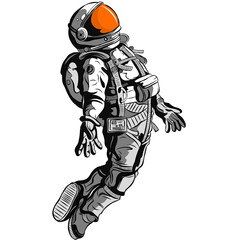 illustration design art decoration beauty postcard decor drawing digital graphics artistic outlines sketch advertising logo graphic beauty people guy man astronaut