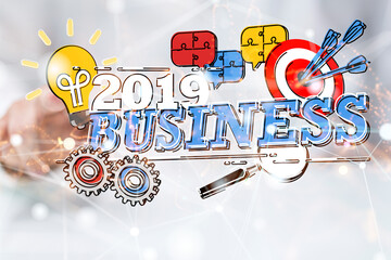 Business intelligence analyst dashboard on virtual