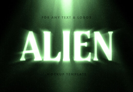 Horror Movie Text Effect Mockup