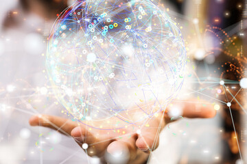 Business intelligence analyst dashboard on virtual