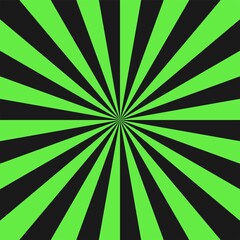 Obraz premium green sunburst vector abstract background, wallpaper, illustration.