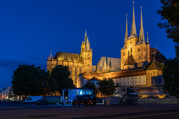 Fototapeta na wymiar Erfurt Cathedral 