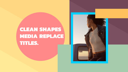 Simple Clean Shapes Media Replace Titles