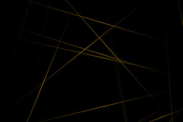 Abstract black with gold lines, triangles background modern design. Vector illustration EPS 10.