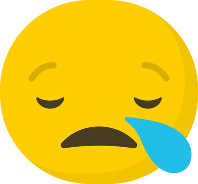 Sad Emoticon / Emoji Character Illustration