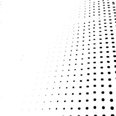 Grunge halftone dots vector overlay background .