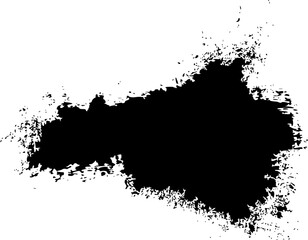 Obraz premium Big Black Ink Splatter 8 Brush