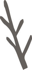 Grey Small Bare Branch Doodle