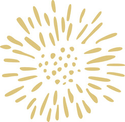 Golden Fireworks Splashes Illustration.svg