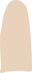 Slim Pink Arc Shape Element