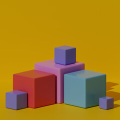 Obraz premium Premium Product Photography Backdrop Platform 3d rendering