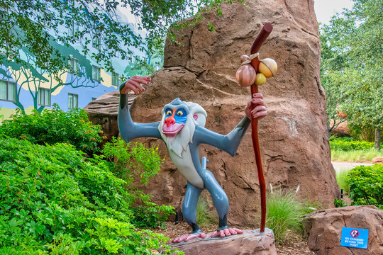 Views of the character theming at Disney`s Art of Animation Resort