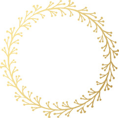 Wedding invitation label with floral frame