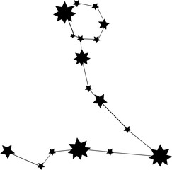 Pisces zodiac constellation
