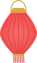 Red paper glowing lantern
