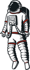 Astronaut in Space Illustration