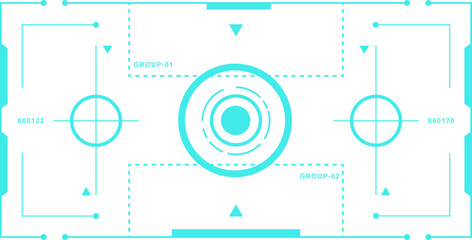 Obraz premium Modern Hud Futuristic Interface Overlays