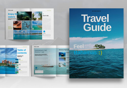 Colorful Travel Guide Layout