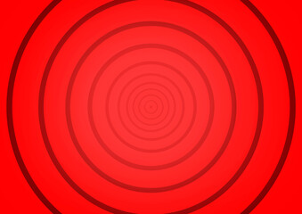 Red background with concentric circles