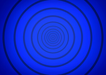 Blue background with concentric circles