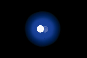 The dazzling full moon appeared