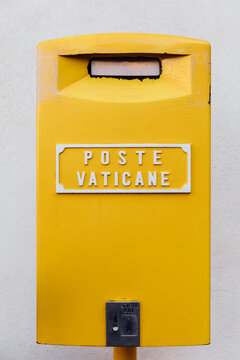 Yellow Vatican post office box