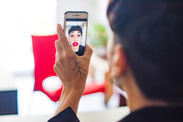 Gender expression through makeup