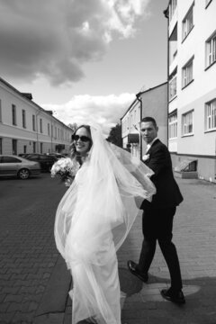 Beautiful bride and groom