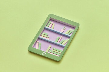 Books inside tablet