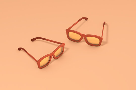 3d illustration of sunglasses