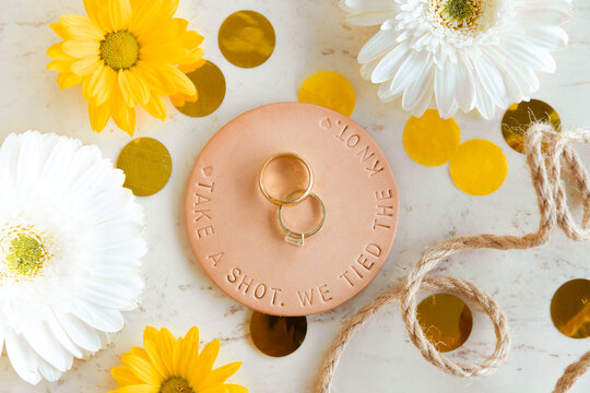 Wedding-inspired imagery. 