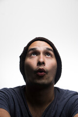 Young Man with different expressions