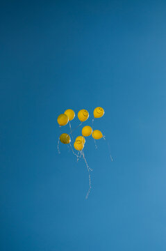 Yellow balloons