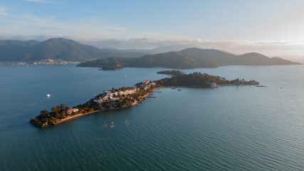 Knight's Island near Fethiye at the sunset