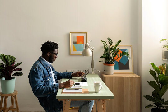 Accountant man with paperwork at office
