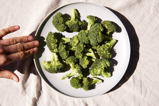 Plate with broccoli