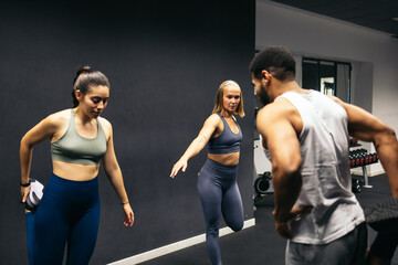 Personal trainer at the gym