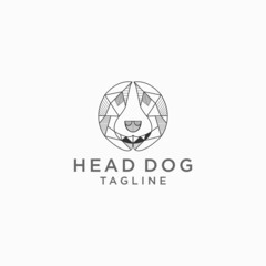 Dog logo icon design vector 
