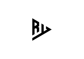 Letter RY logo design vector - obrazy, fototapety, plakaty