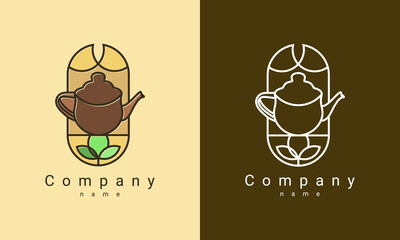 tea logo vector template 